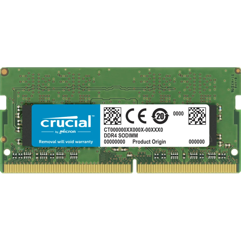 Оперативная память Crucial by Micron DDR4 32GB 3200MHz SODIMM (PC4-25600) CL22 2Rx8 1.2V, 1 Year Warrаnty OEM