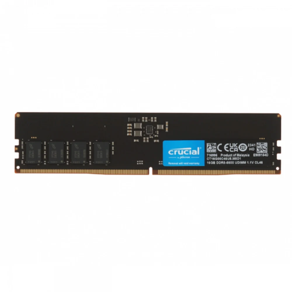 Модуль оперативной памяти Crucial PRO DIMM DDR5, 16Gb, 5600Mts, CL46, 1.1v, with Heatsink, CP16G56C46U5