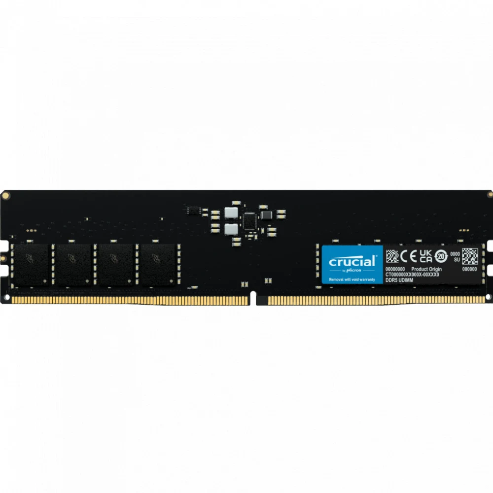 Оперативная память Crucial by Micron 16GB DDR5-5600 UDIMM (CT16G56C46U5) CL46 1.1V, 1 Year Warrаnty OEM