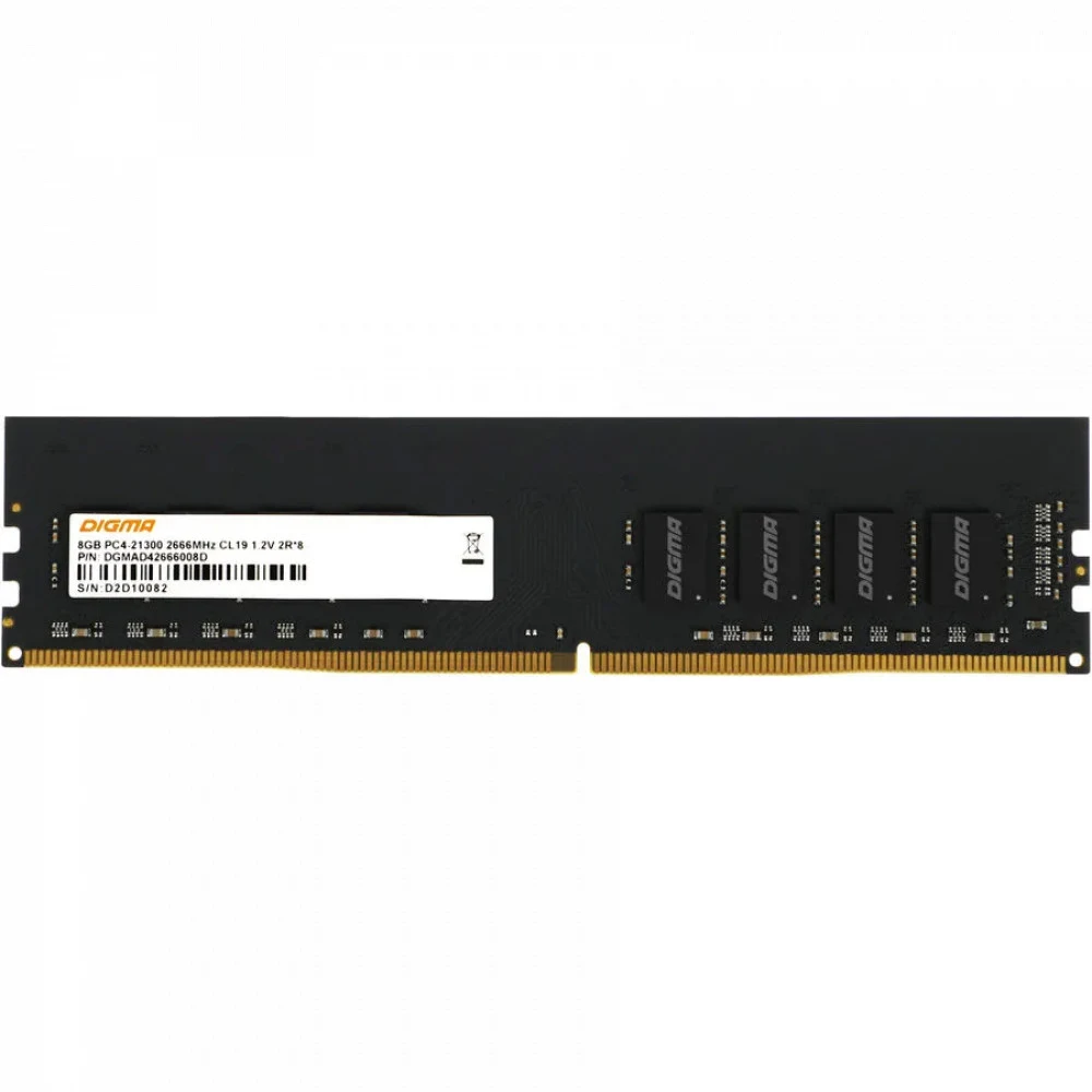 Оперативная память DDR4 8Gb 2666MHz Digma DGMAD42666008D RTL PC4-21300 CL19 DIMM 288-pin 1.2В dual rank Ret [DGMAD42666008D]