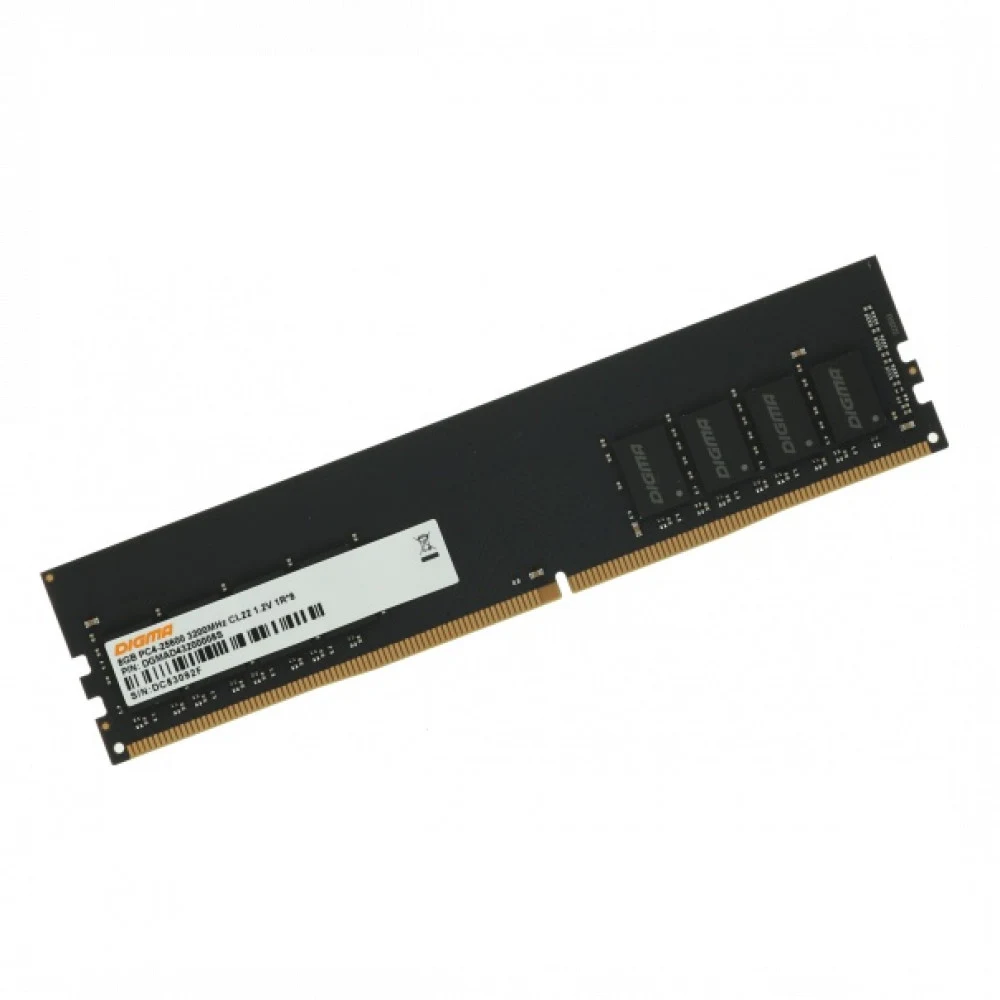 Оперативная память DDR4 8Gb 3200MHz Digma DGMAD43200008D RTL PC4-25600 CL22 DIMM 288-pin 1.2В dual rank Ret [DGMAD43200008D]