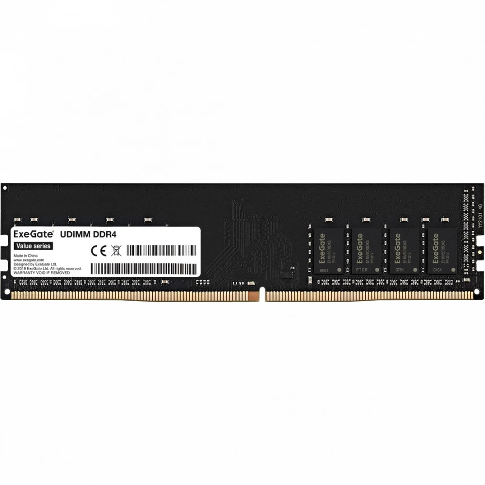 Exegate EX283083RUS Модуль памяти ExeGate Value DIMM DDR4 16GB <PC4-21300> 2666MHz