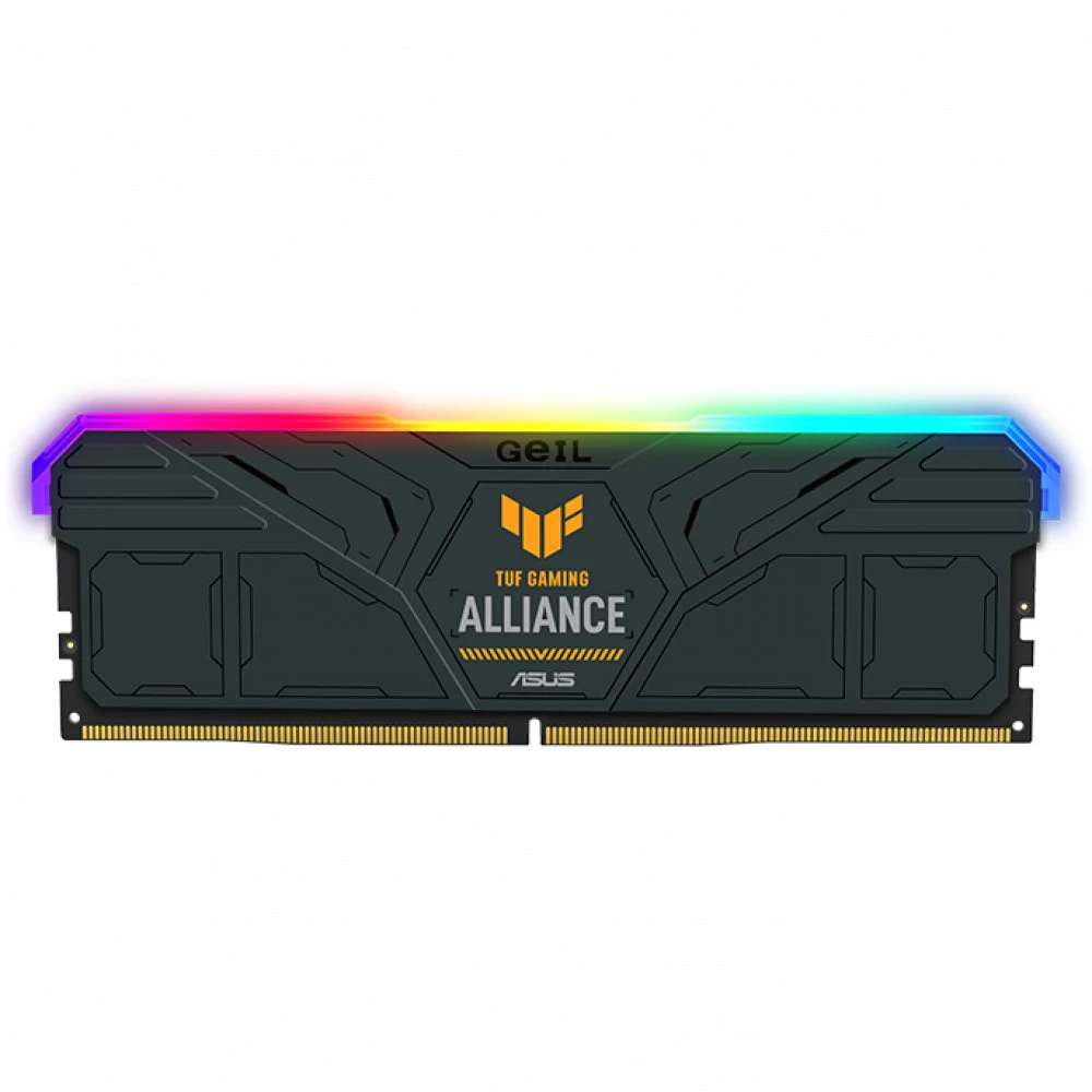 Оперативная память 32GB Kit (2x16GB) GEIL GEMINI RGB TUF Gaming 5200Mhz DDR5 PC5-41600 34-38-38-78 1,25V Support XMP/INTEL Black GMST532GB5200C34ADC