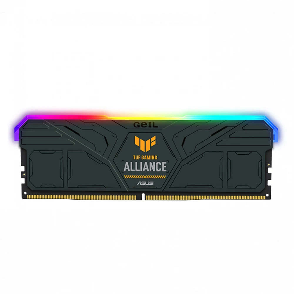 Оперативная память 32GB Kit (2x16GB) GEIL GEIL GEMINI RGB TUF Gaming Alliance 5600Mhz DDR5 PC5-44800 38-44-44-84 1,35V Support XMP/INTEL Black GMST532GB5600C38ADC