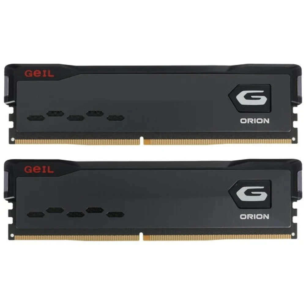 Оперативная память 16GB Kit (8GBx2) GEIL DDR4 2666MHz ORION PC4-21330 19-19-19-43 GOG416GB2666C19DC Titanium Grey (AMD)