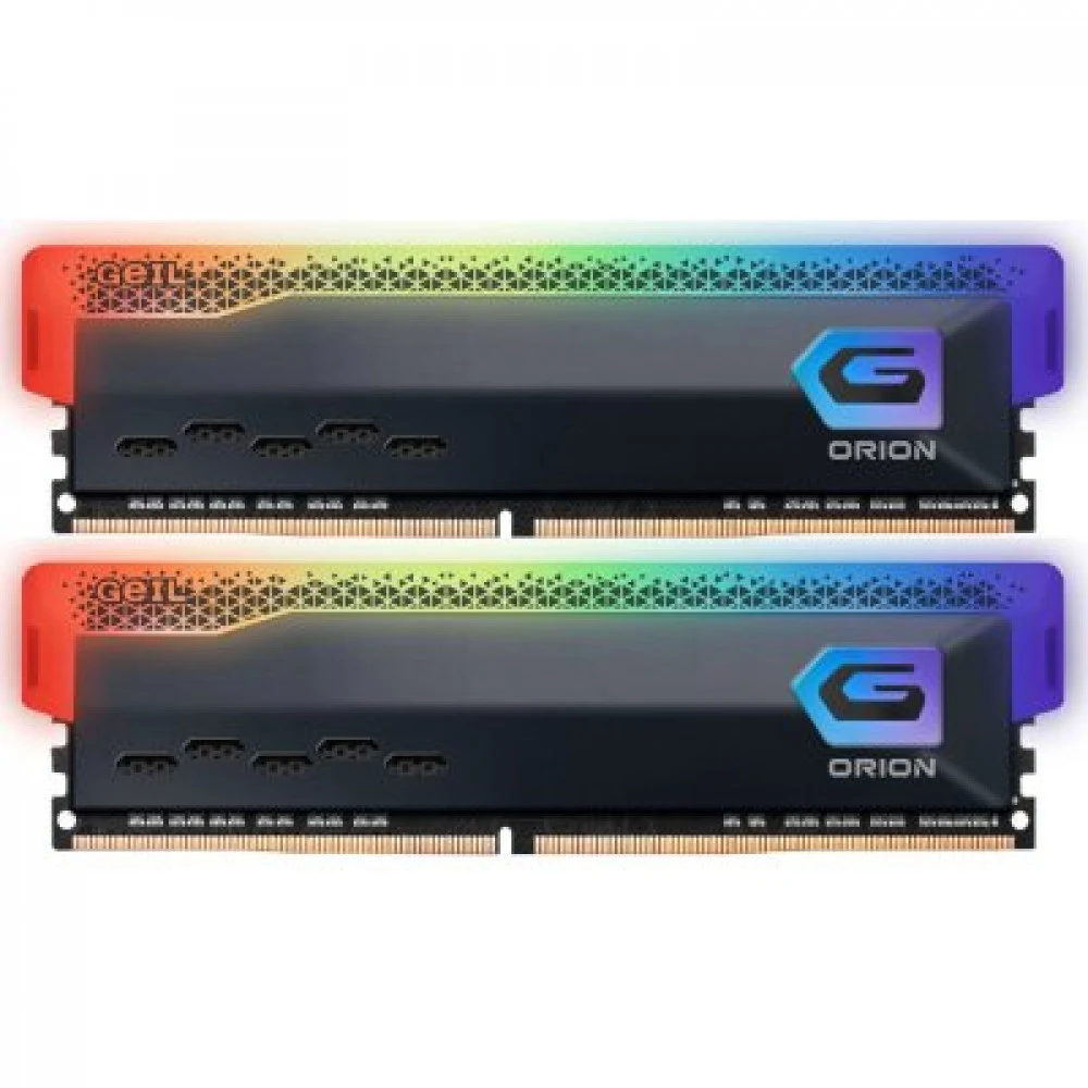 Оперативная память с RGB подсветкой 32GB Kit (2x16GB) GEIL Orion V RGB 6000Mhz DDR5 PC5-48000 38-44-44-84 1.35V GVSG532GB6000C38BDC Titanium Grey