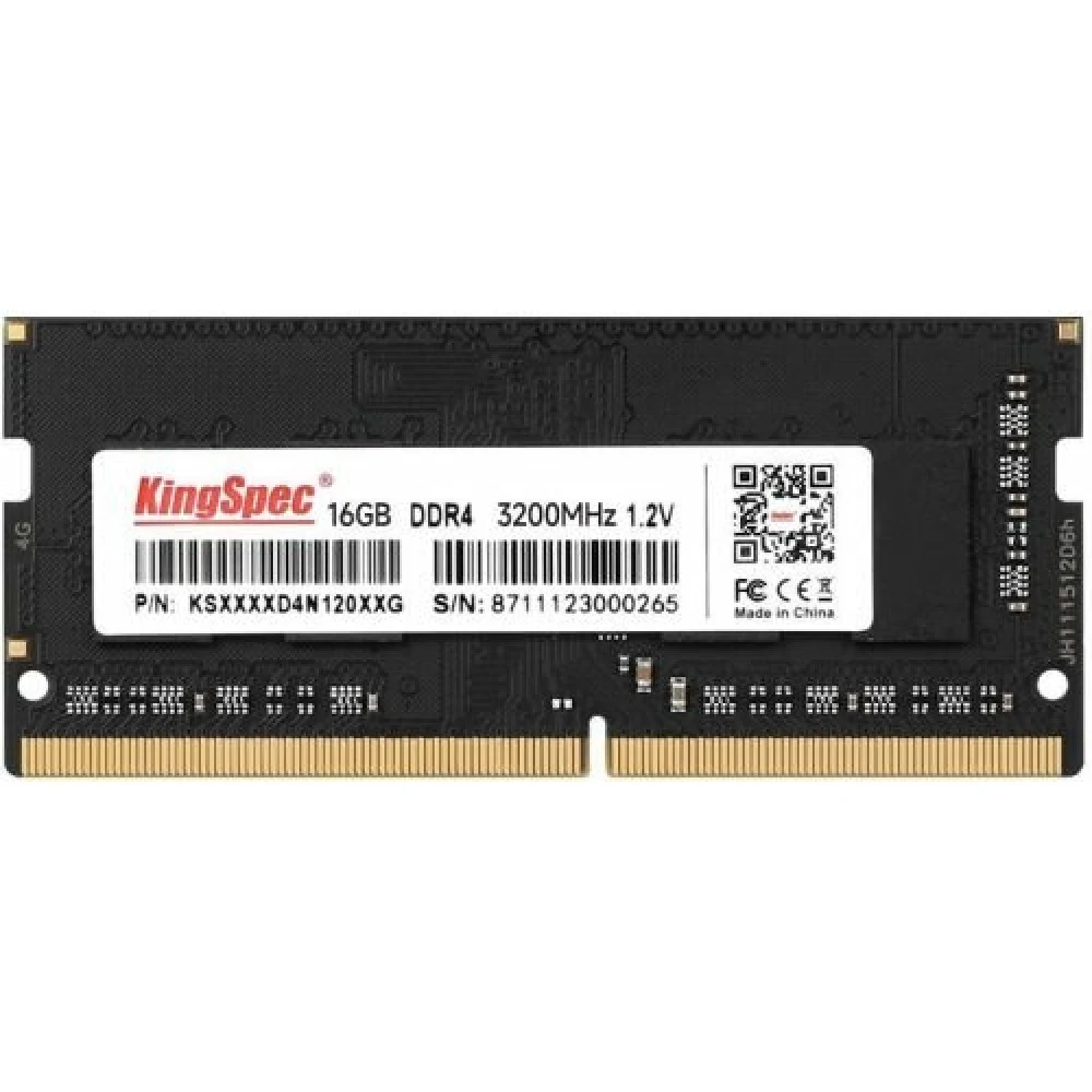 Оперативная память DDR4 16GB 3200MHz Kingspec KS3200D4N12016G RTL PC4-25600 CL22 SO-DIMM 260-pin 1.2В single rank Ret [KS3200D4N12016G]