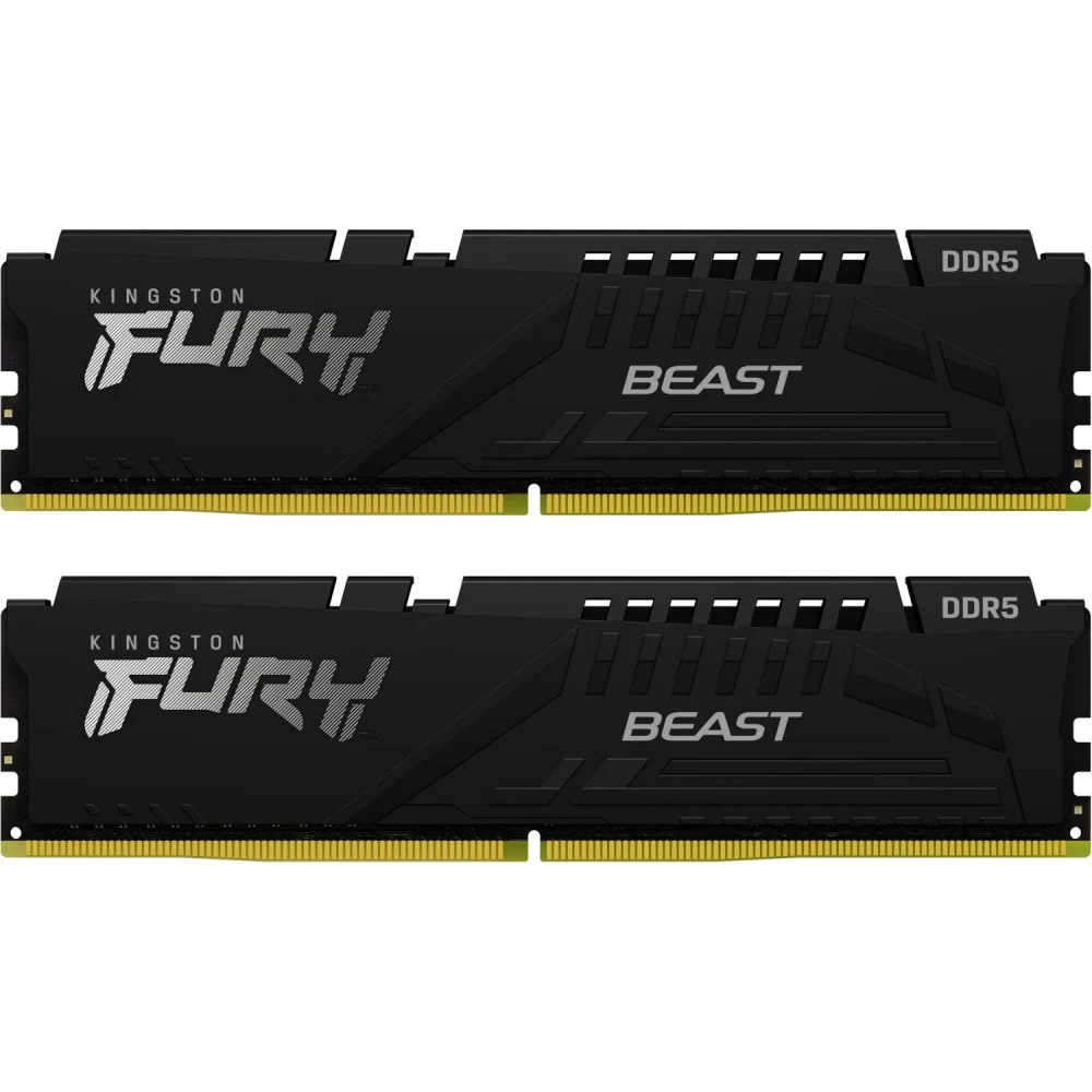 Память DDR5 2x8GB 5600MHz Kingston KF556C36BBEK2-16 Fury Beast Black RTL Gaming PC5-44800 CL36 DIMM 288-pin 1.25В single rank с радиатором Ret