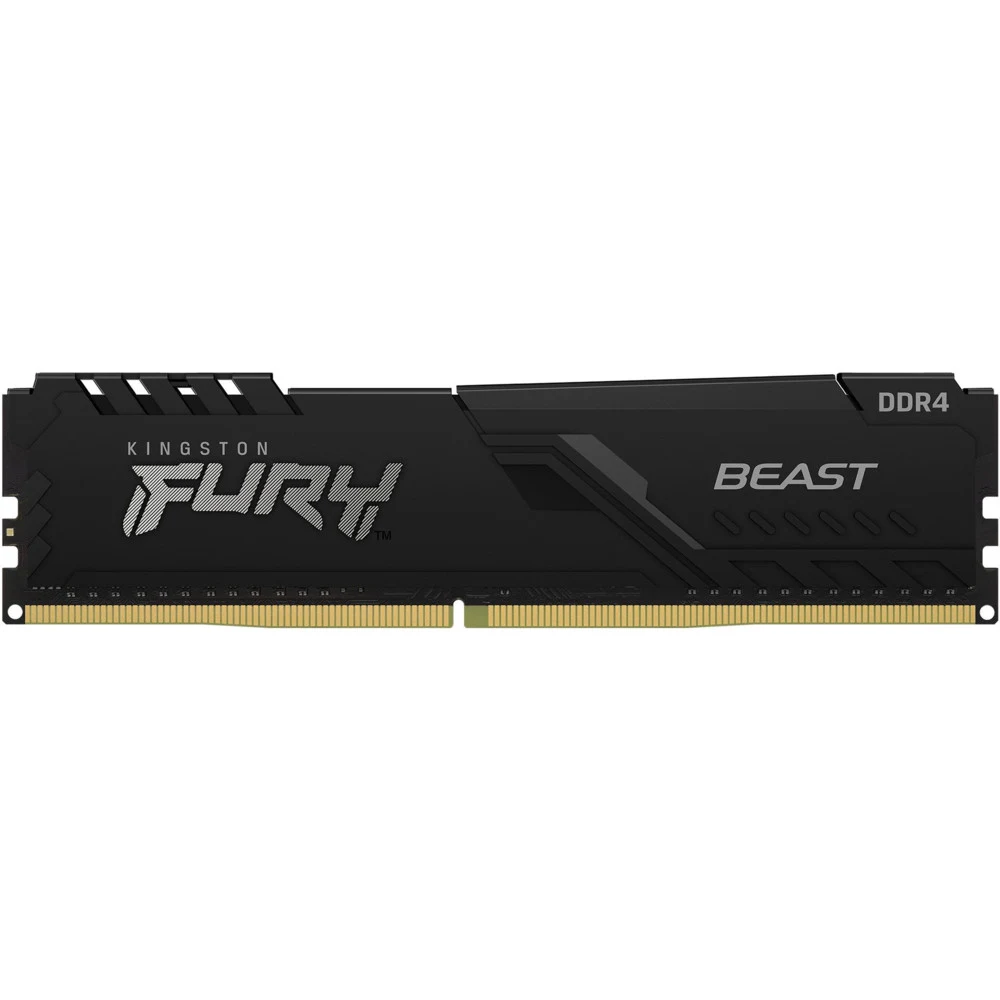 Память DDR4 32Gb 3200MHz Kingston KF432C16BB/32 Fury Beast Black RTL Gaming PC4-25600 CL16 DIMM 288-pin 1.35В dual rank с радиатором Ret