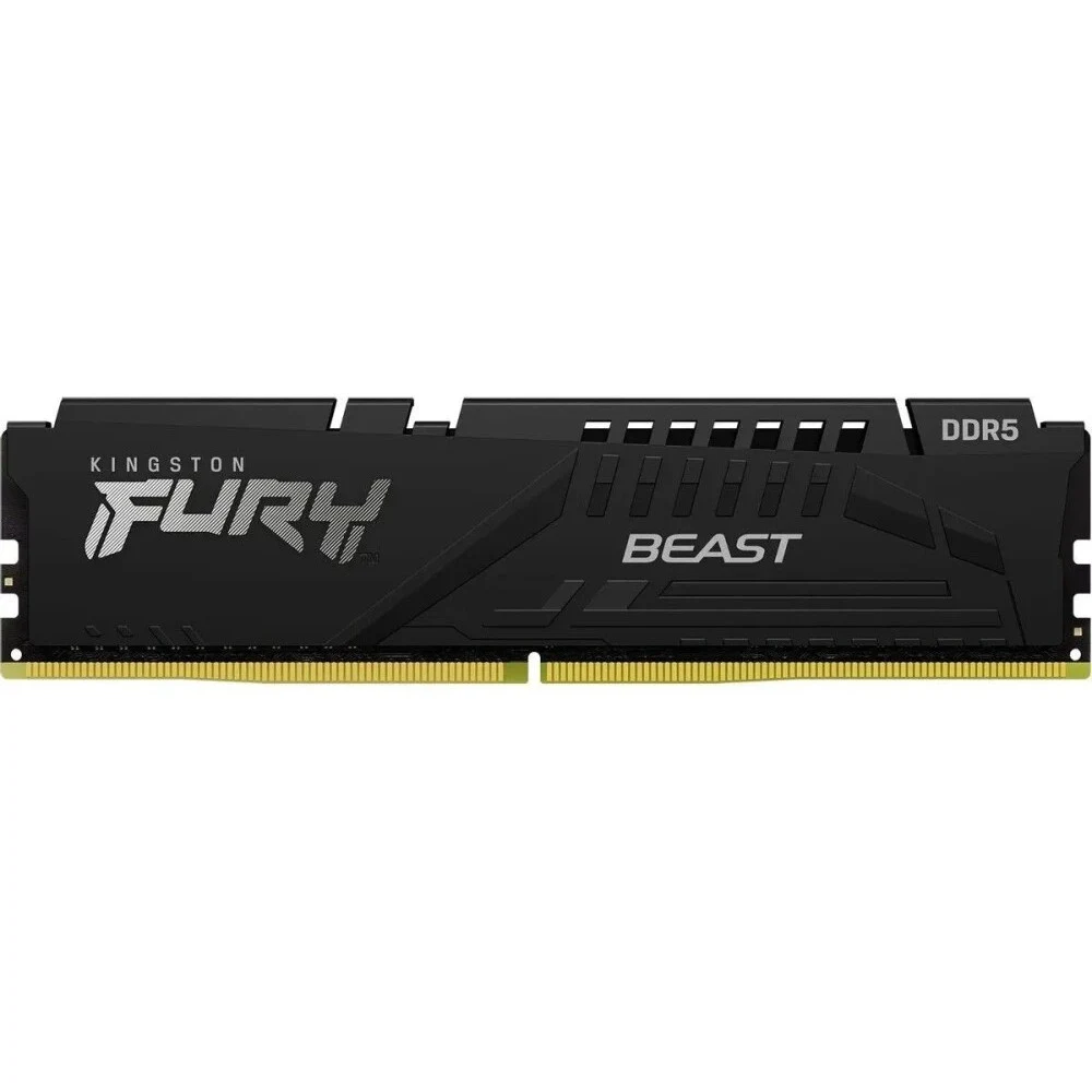 Модуль памяти DDR 5 DIMM 32Gb PC51200, 64000Mhz, Kingston FURY Beast Black EXPO CL32 (KF564C32BBE-32)