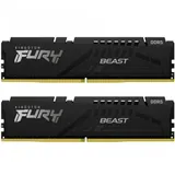 Комплект модулей памяти, Kingston, FURY Beast KF552C40BBK2-64 (Kit 2x32GB), DDR5, 64GB, DIMM , Чёрный