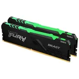 Память DDR4 2x16GB 3200MHz Kingston KF432C16BB12AK2/32 Fury Beast RGB RTL Gaming PC4-25600 CL16 DIMM 288-pin 1.35В dual rank с радиатором Ret