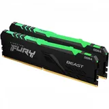 Память DDR4 2x64GB 3200MHz Kingston KF432C16BB2AK2/64 Fury Beast RGB RTL PC4-25600 CL16 DIMM 288-pin 1.35В dual rank Ret