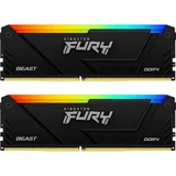 DIMM DDR4 64 GB kit 3600MHz Kingston Fury Beast RGB, KF436C18BB2AK2/64, (2x32GB), CL18