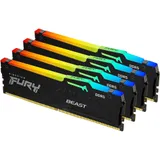 DIMM DDR5-128 GB kit 5600MHz Kingston Fury Beast RGB, KF556C40BBAK4-128, (4x32GB), CL40
