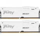 DIMM DDR5 64 GB kit 6000MHz Kingston Fury Beast White, KF560C36BWEAK2-64, (2x32GB) CL 40-40-40