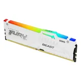 Модуль памяти, Kingston, FURY Beast White RGB XMP KF552C40BWA-16, DDR5, 16GB, CL40, DIMM , Белый