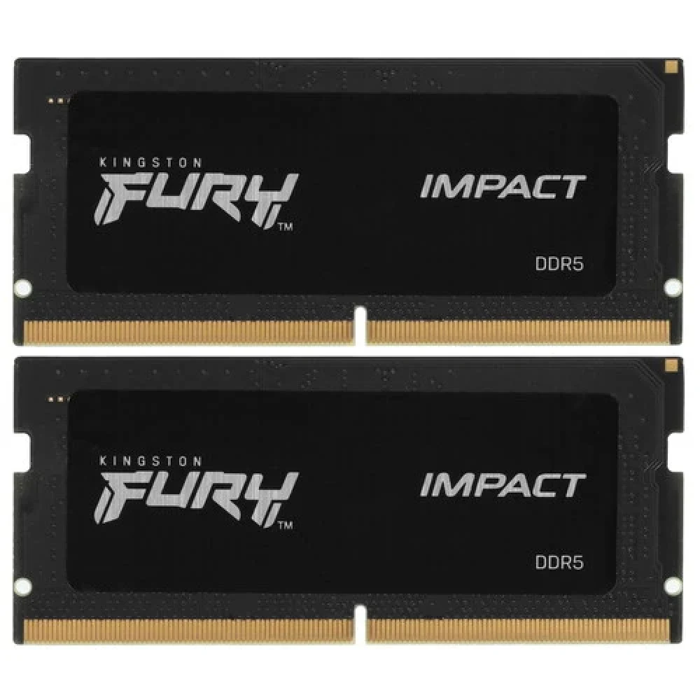 Комплект модулей памяти для ноутбука, Kingston, FURY Impact KF548S38IBK2-16 (Kit 2x8GB), DDR5, 16GB, SO-DIMM <PC5-38400/4800MHz>
