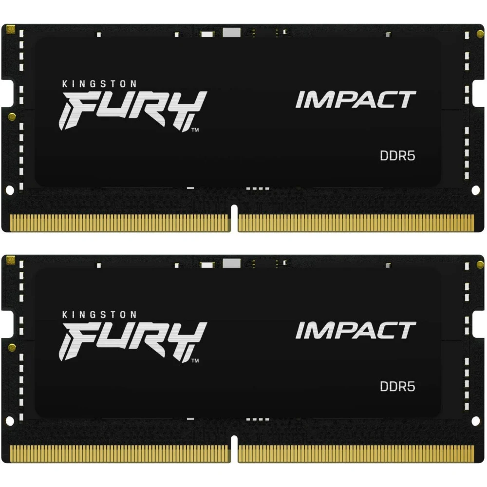 SO-DIMM DDR 5 DIMM 32Gb PC48000, 6000Mhz, Kingston FURY Impact XMP CL38 (Kit of 2) (KF560S38IBK2-32)