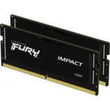ОЗУ для ноутбука Kingston Fury Impact SO DIMM DDR5, 32GB (16GB x2) DDR5 5600MT/s Non ECC SODIMM, CL40, KF556S40IBK2-32