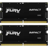 SO-DIMM DDR5 32 GB kit 6400MHz Kingston Fury Impcat Black XMP, KF564S38IBK2-32, (2x16GB), CL38