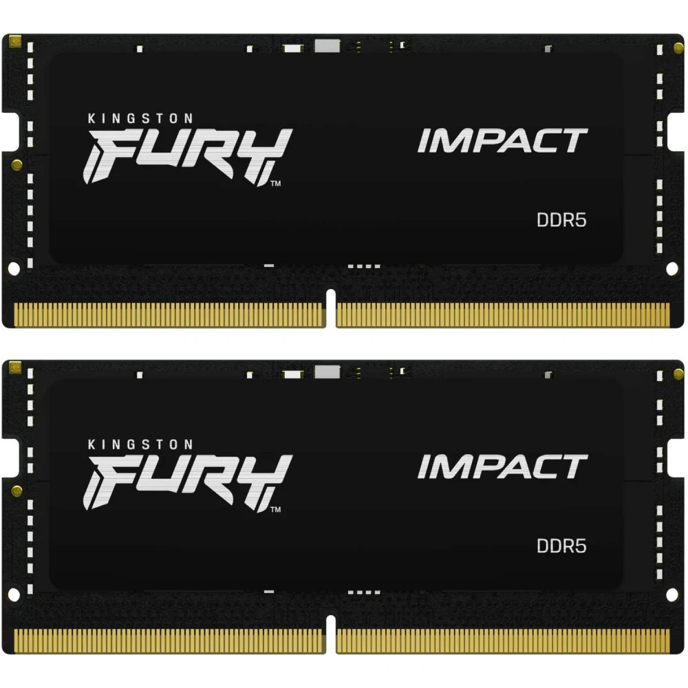 Память DDR5 2x16GB 6400MHz Kingston KF564S38IBK2-32 Fury Impact RTL PC5-51200 CL38 SO-DIMM ECC 262-pin 1.35В kit single rank Ret