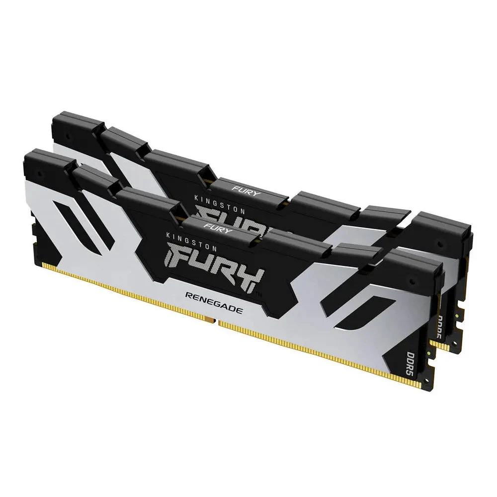 Память DDR5 2x16GB 7200MHz Kingston KF572C38RSK2-32 Fury Renegade Silver XMP RTL Gaming PC5-57600 CL38 DIMM 288-pin 1.45В kit single rank с радиатором Ret
