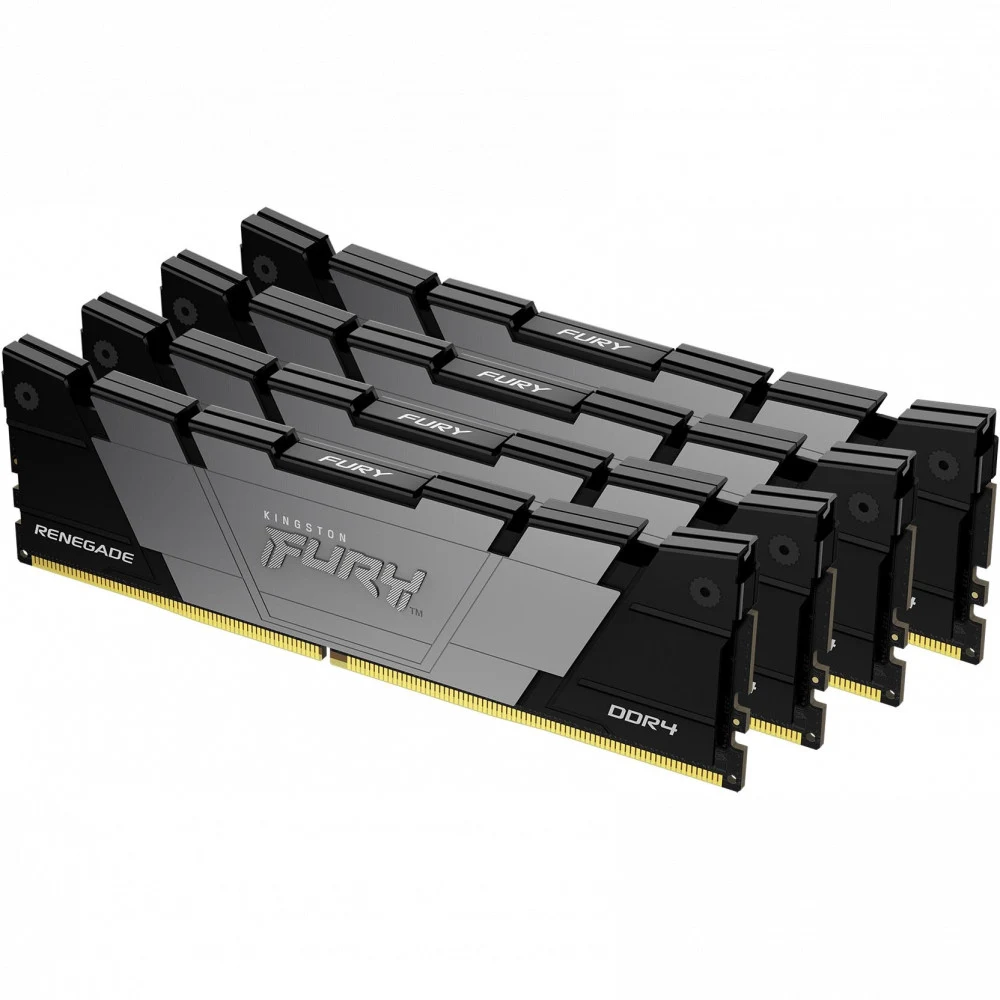 Память оперативная/ Kingston 32GB 3600MHz DDR4 CL16 DIMM (Kit of 4) FURY Renegade Black