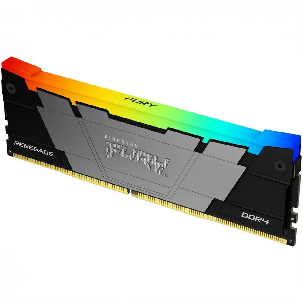 Память DDR4 16GB 3200MHz Kingston KF432C16RB12A/16 Fury Renegade RGB RTL Gaming PC4-25600 CL16 DIMM 288-pin 1.35В dual rank с радиатором Ret