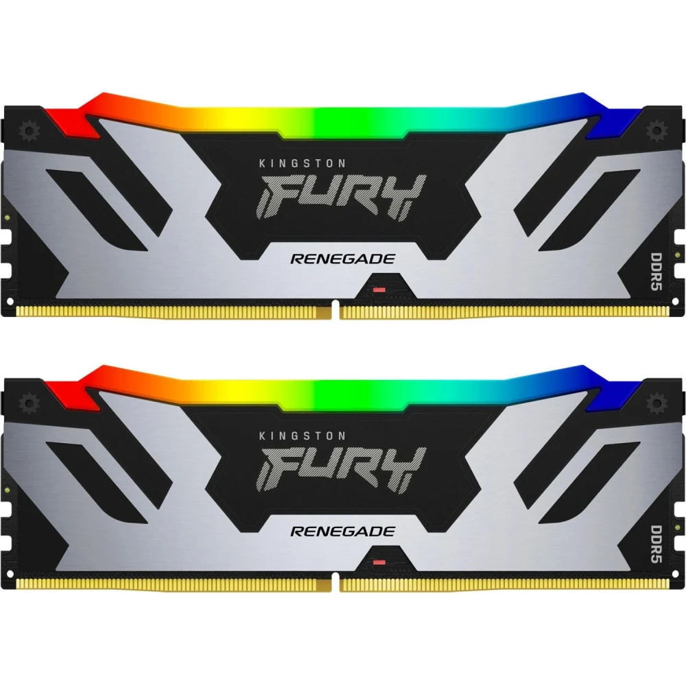 Память DDR5 2x32GB 6400MHz Kingston KF564C32RSAK2-64 Fury Renegade XMP RGB RTL Gaming PC5-51200 CL32 DIMM 288-pin 1.4В kit dual rank с радиатором Ret
