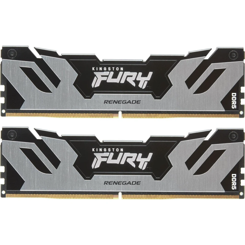 Память DDR5 2x32GB 6400MHz Kingston KF564C32RSK2-64 Fury Renegade Silver XMP RTL Gaming PC5-51200 CL32 DIMM 288-pin 1.4В kit dual rank с радиатором Ret