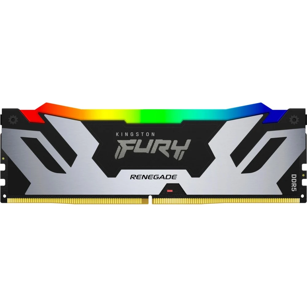 Память DDR5 48GB 6000MHz Kingston KF560C32RSA-48 Fury Renegade Silver RGB RTL Gaming PC5-48000 CL32 DIMM 288-pin 1.35В single rank с радиатором Ret