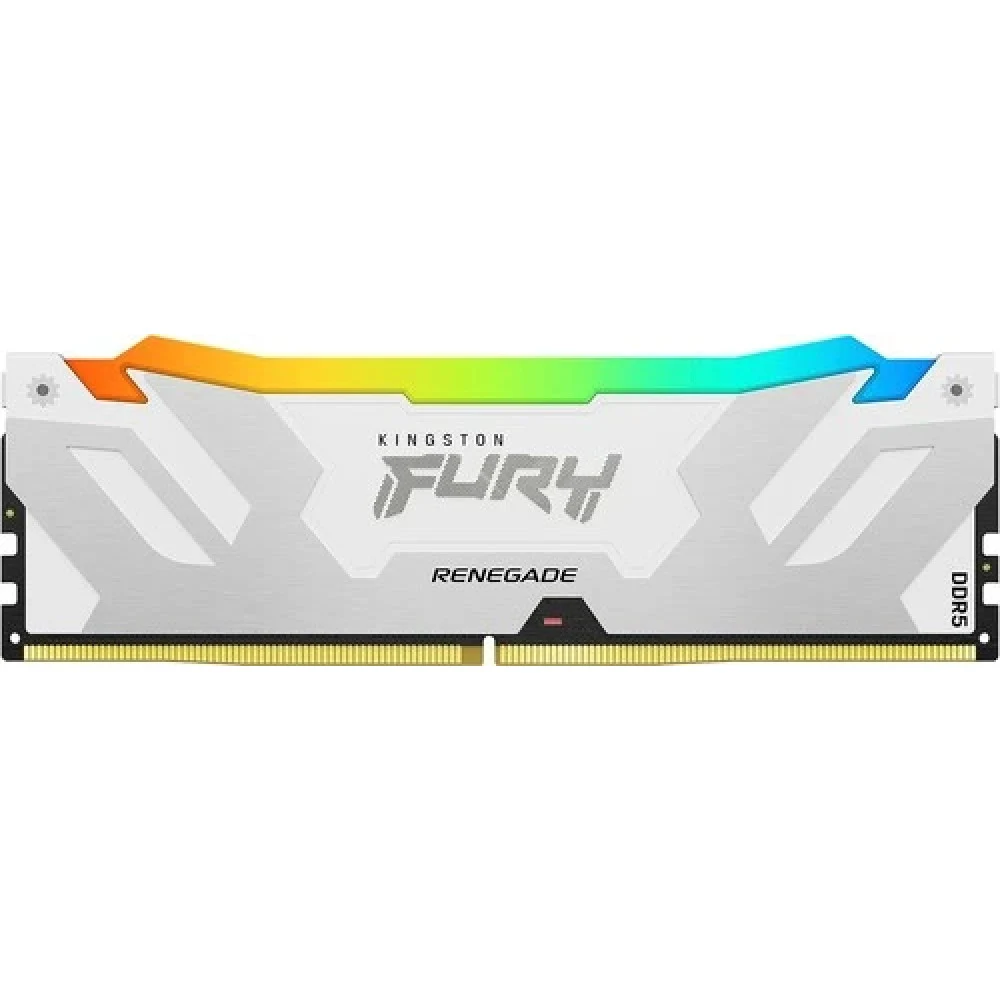 Память оперативная/ Kingston 16GB 7600MT/s DDR5 CL38 DIMM FURY Renegade RGB White XMP