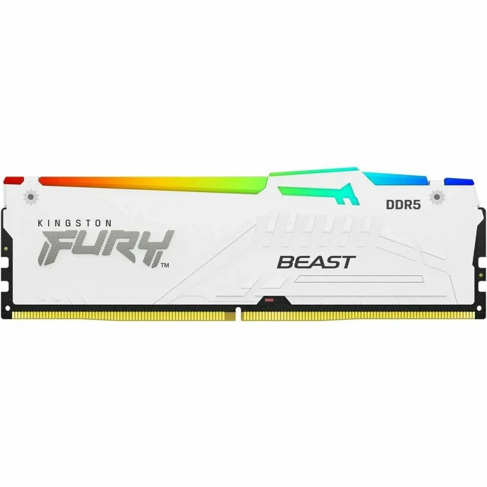 Оперативная память DDR5 32GB 6400MHz Kingston KF564C32BWEA-32 Fury Beast RGB RTL Gaming PC5-51200 CL32 DIMM 288-pin 1.4В dual rank с радиатором Ret