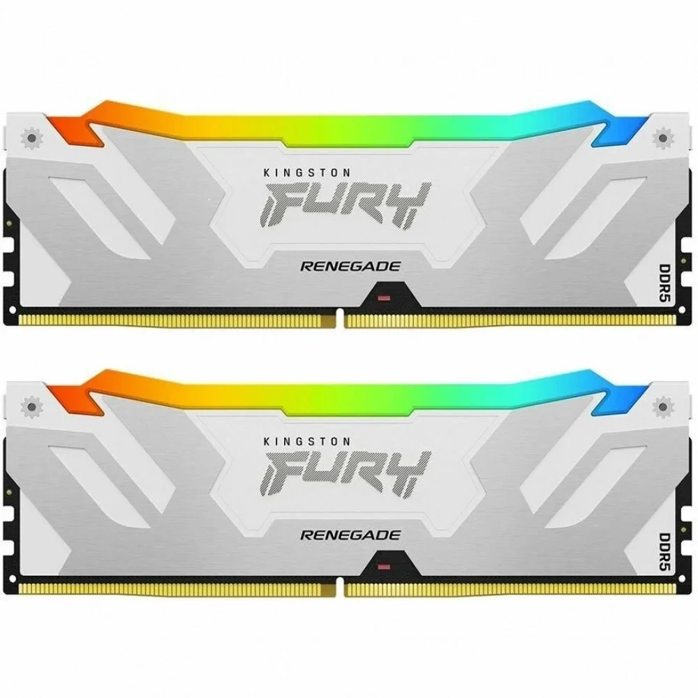 Память DDR5 2x32GB 6400MHz Kingston KF564C32RWAK2-64 Fury Renegade XMP RGB RTL Gaming PC5-51200 CL32 DIMM 288-pin 1.4В kit single rank с радиатором Ret