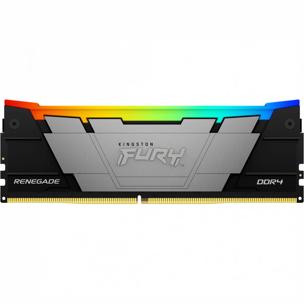 Модуль памяти Kingston 32GB DDR4 3200 FURY Renegade RGB Black XMP Non-ECC Unbuffered DIMM (Single Module) 2RX8 16-19-19 1.35V 288-pin 16Gbit
