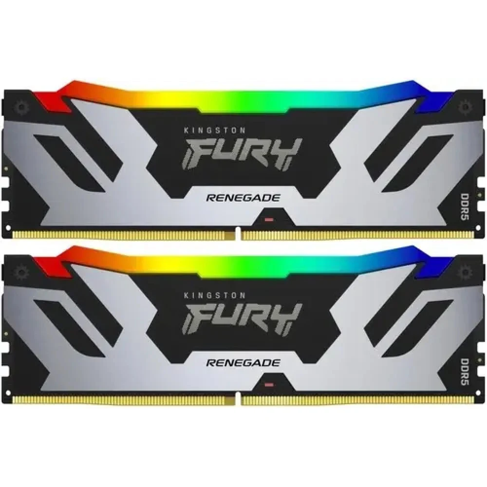Память DDR5 2x48GB 6400MHz Kingston KF564C32RSAK2-96 Fury Renegade XMP RGB RTL Gaming PC5-51200 CL32 DIMM 288-pin 1.4В dual rank с радиатором Ret