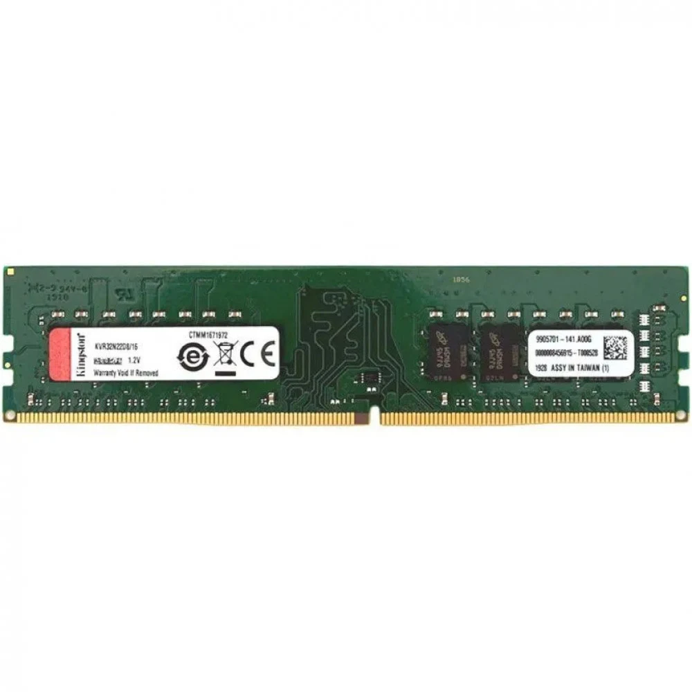 Модуль памяти Kingston KVR32N22D8/32 32GB DDR4 3200 DIMM Non-ECC, Unbuffered, CL22, 1.2V, 2Rx8, RTL {25}, (305975)