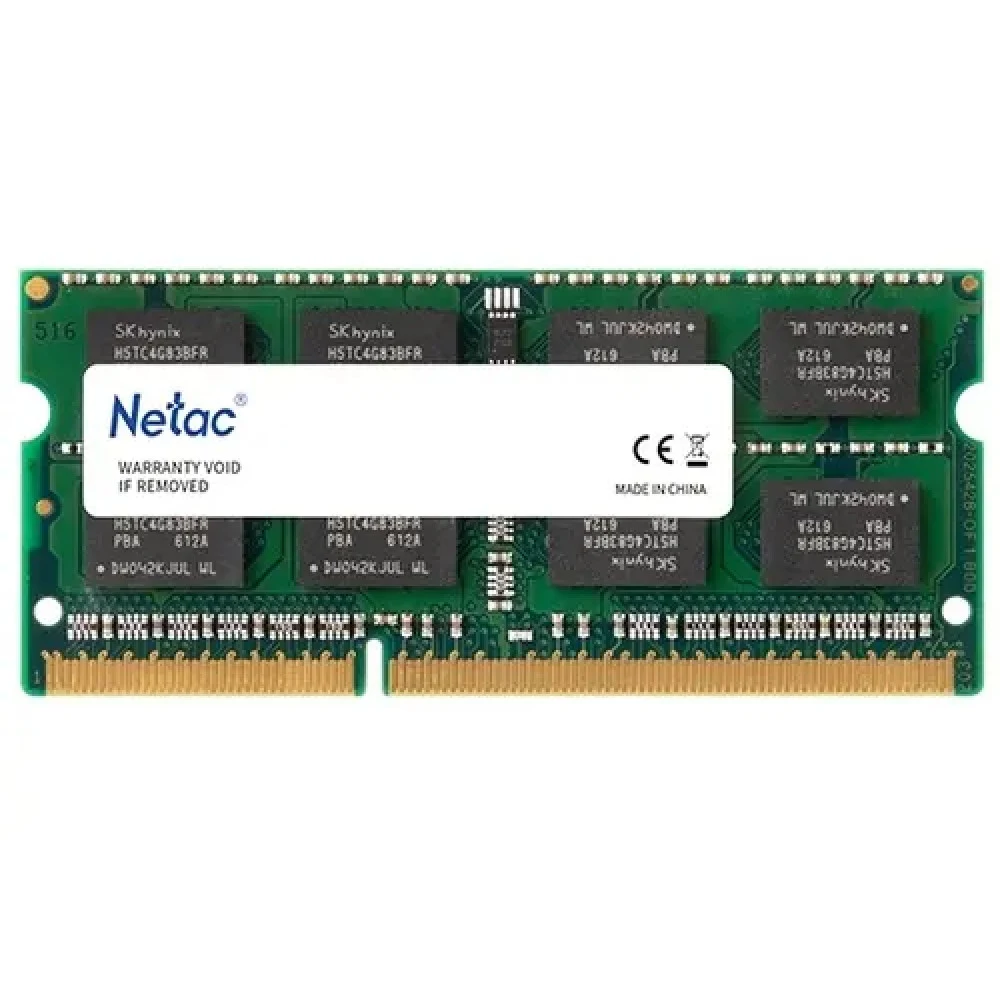 Оперативная память DDR3L 8Gb 1600MHz Netac NTBSD3N16SP-08 Basic RTL PC3-12800 CL11 SO-DIMM 204-pin 1.35В single rank Ret [NTBSD3N16SP-08]