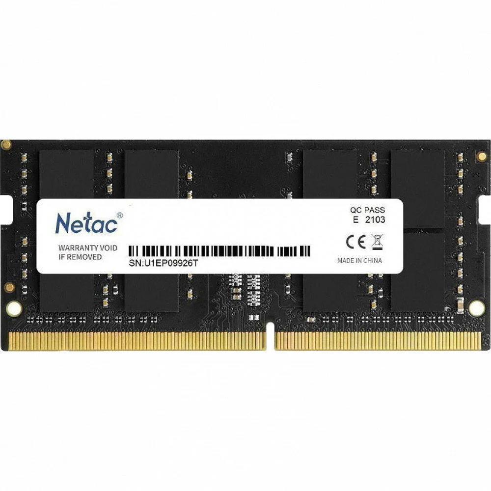 Оперативная память DDR4 16Gb 3200MHz Netac NTBSD4N32SP-16 Basic RTL PC4-25600 CL22 SO-DIMM 260-pin 1.2В single rank Ret [NTBSD4N32SP-16]
