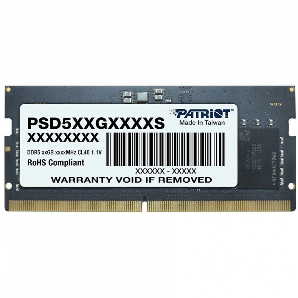 Оперативная память DDR5 32GB 4800MHz Patriot PSD532G48002S RTL PC5-38400 CL40 SO-DIMM 262-pin 1.1В dual rank Ret [PSD532G48002S]
