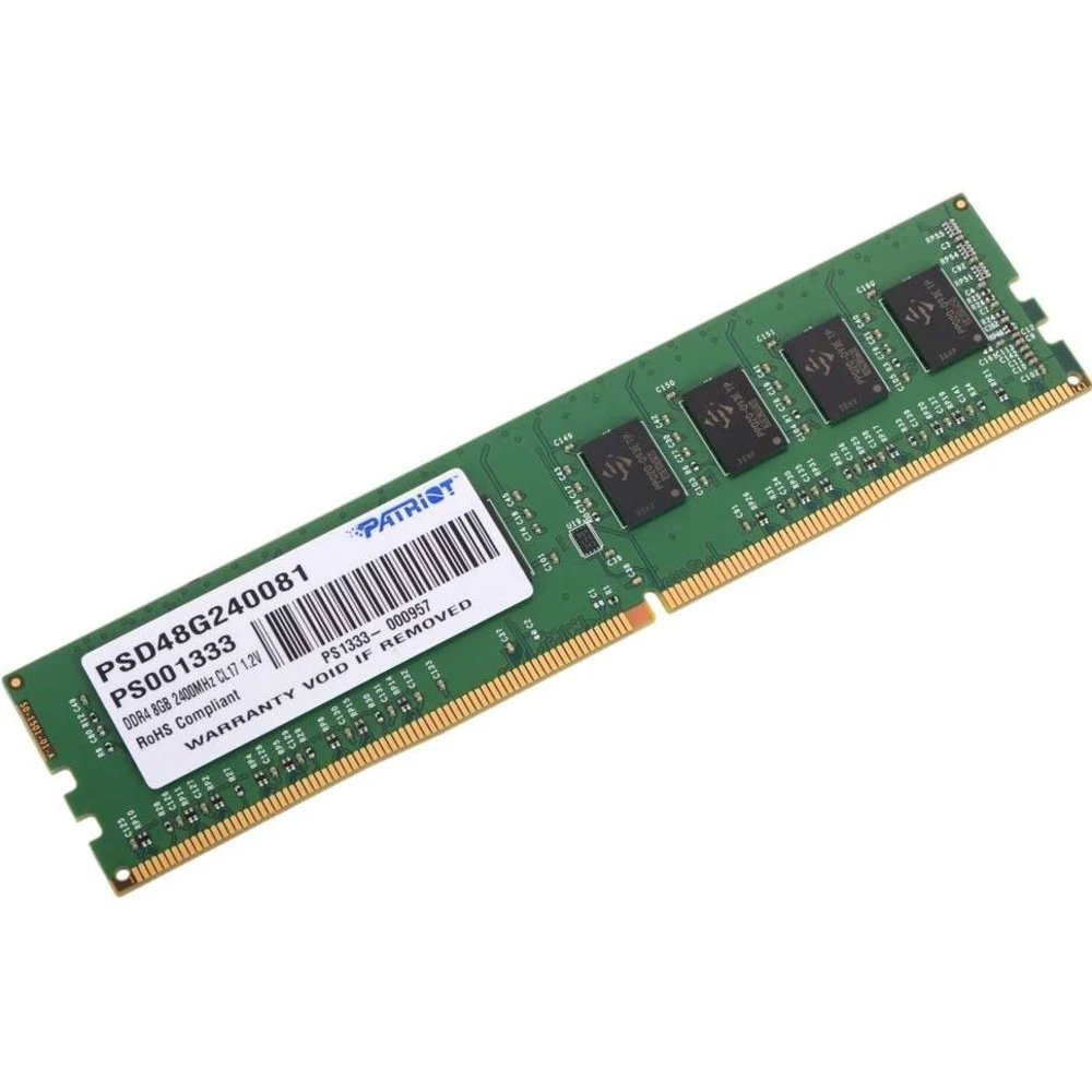 Модуль памяти 8GB PC19200 DDR4 PSD48G240081 PATRIOT Оперативная память PATRIOT PSD48G240081 объемом 8 ГБ. строенный динамический модуль DDR4 с высокой скоростью передачи информации. Энергопотреблени
