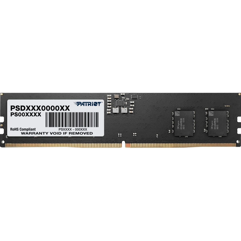 Оперативная память DDR5 16Gb 4800MHz Patriot PSD516G480081 Signature RTL PC5-38400 CL40 DIMM 288-pin 1.1В single rank Ret [PSD516G480081]