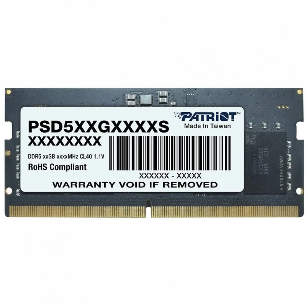 Оперативная память DDR5 16GB 5600MHz Patriot PSD516G560081S Signature RTL PC5-44800 CL46 SO-DIMM 262-pin 1.1В single rank Ret [PSD516G560081S]