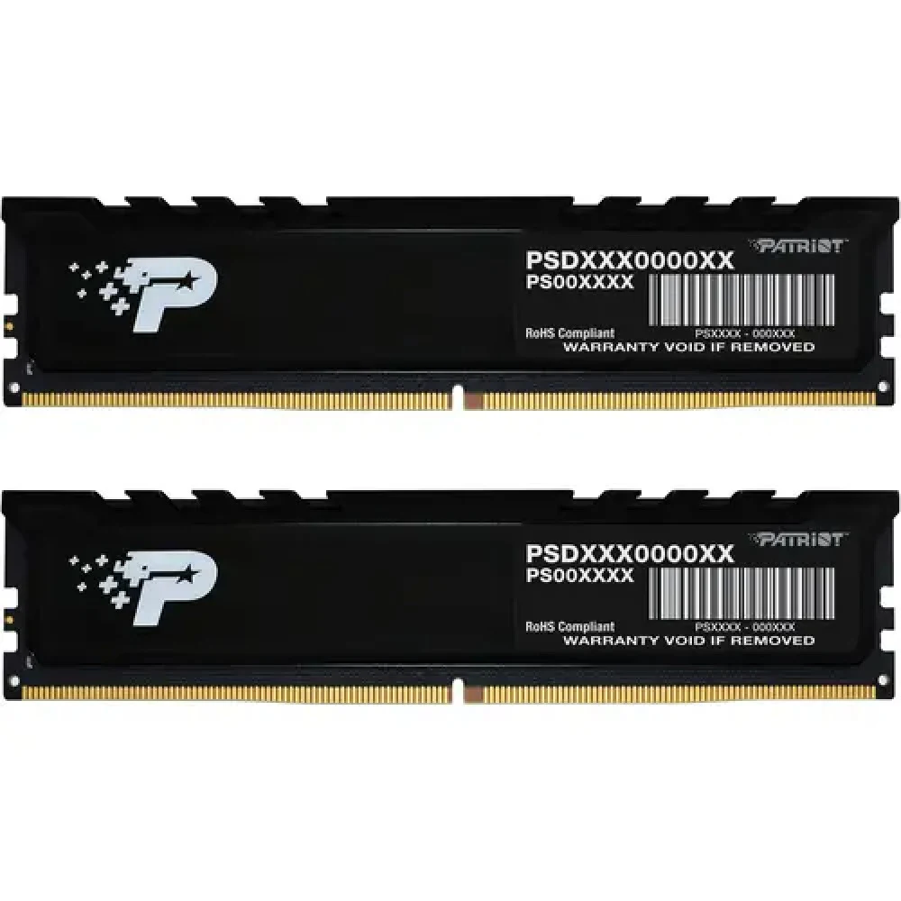 Память DDR5 2x16GB 5600MHz Patriot PSP532G5600KH1 Signature Premium RTL PC5-44800 CL46 DIMM 288-pin 1.1В kit single rank с радиатором Ret