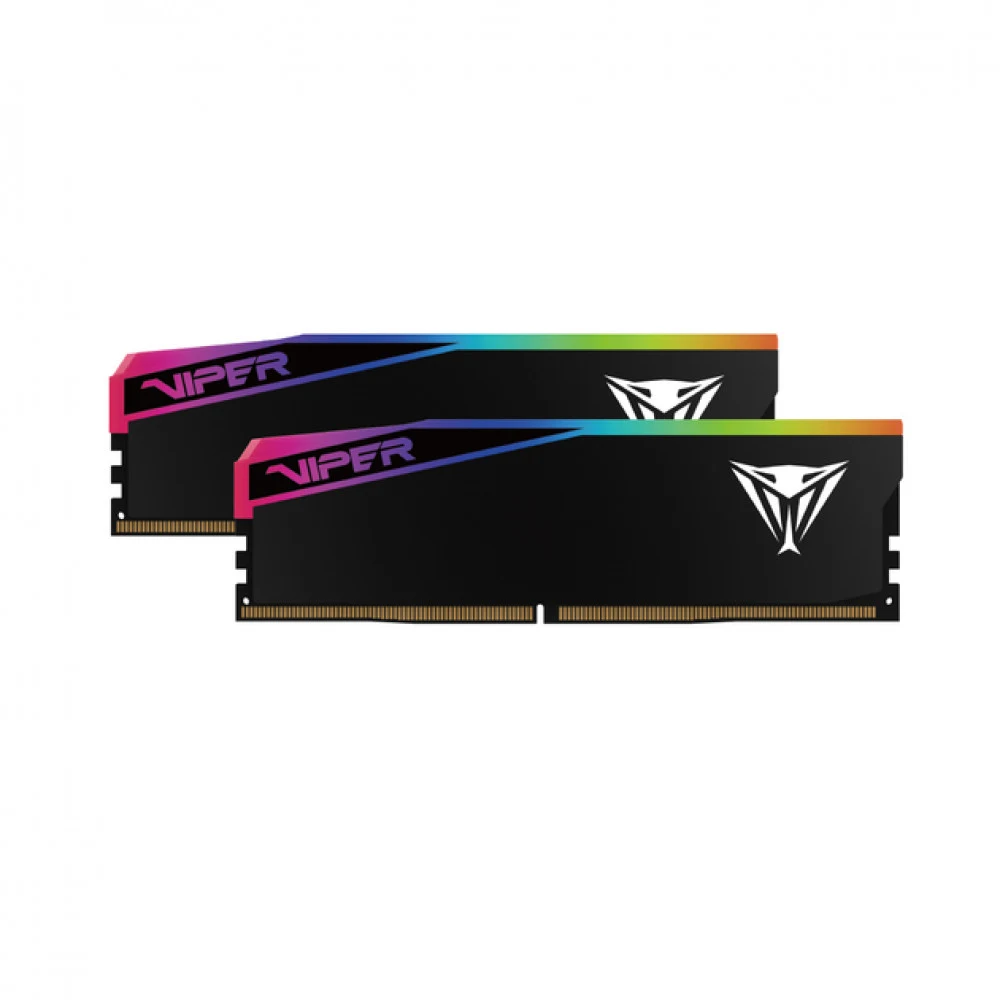 DDR 5 DIMM 32Gb (16Gbx2) 6000Mhz, PATRIOT VIPER ELITE 5 ULTRA RGB CL28 (VEUR532G6028K) (retail)