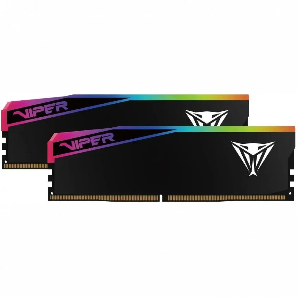 Оперативная память DDR5 2x32GB 6000MHz Patriot VEUR564G6028K Viper Elite 5 Ultra RGB RTL Gaming PC5-48000 CL28 DIMM 288-pin 1.4В kit single rank с радиатором Ret