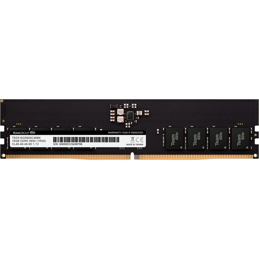 Оперативная память 16GB 5600MHz DDR5 Team Group ELITE PC5-44800 CL-46 TED516G5600C4601