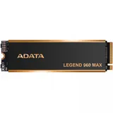 Твердотельный накопитель/ ADATA SSD LEGEND 960 MAX, 2000GB, M.2(22x80mm), NVMe 1.4, PCIe 4.0 x4, 3D NAND, R/W 7400/6800MB/s, IOPs 750 000/630 000, DRAM buffer 2000MB, TBW 1560, DWPD 0.43, with BIG H