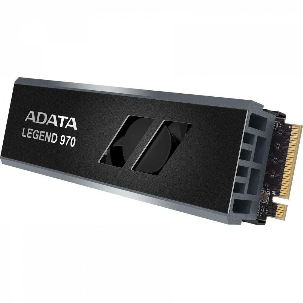 Твердотельный накопитель/ ADATA SSD LEGEND 970, 2000GB, M.2(22x80mm), NVMe 2.0, PCIe 5.0 x4, 3D NAND, R/W 10000/10000MB/s, IOPs 1 400 000/1 400 000, TBW 1400, DWPD 0.38, with Heat Sink (5 лет)